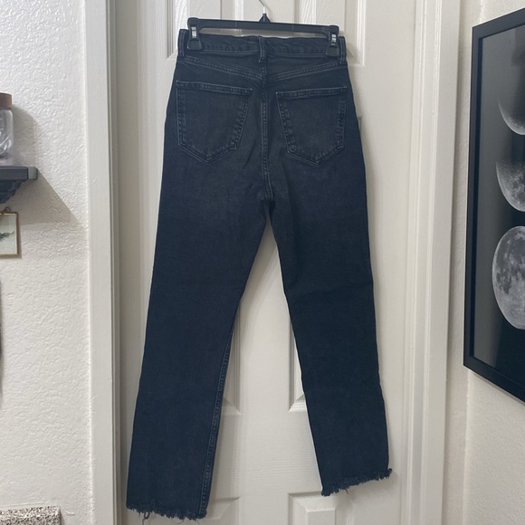 •Zara•High Waist Raw Hem Denim - Picture 3 of 12